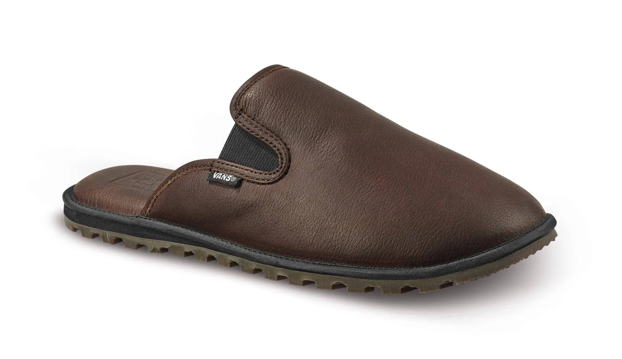 2022 Vans Mountain Mule Snow Slipper in Brown Leather Baldface Color