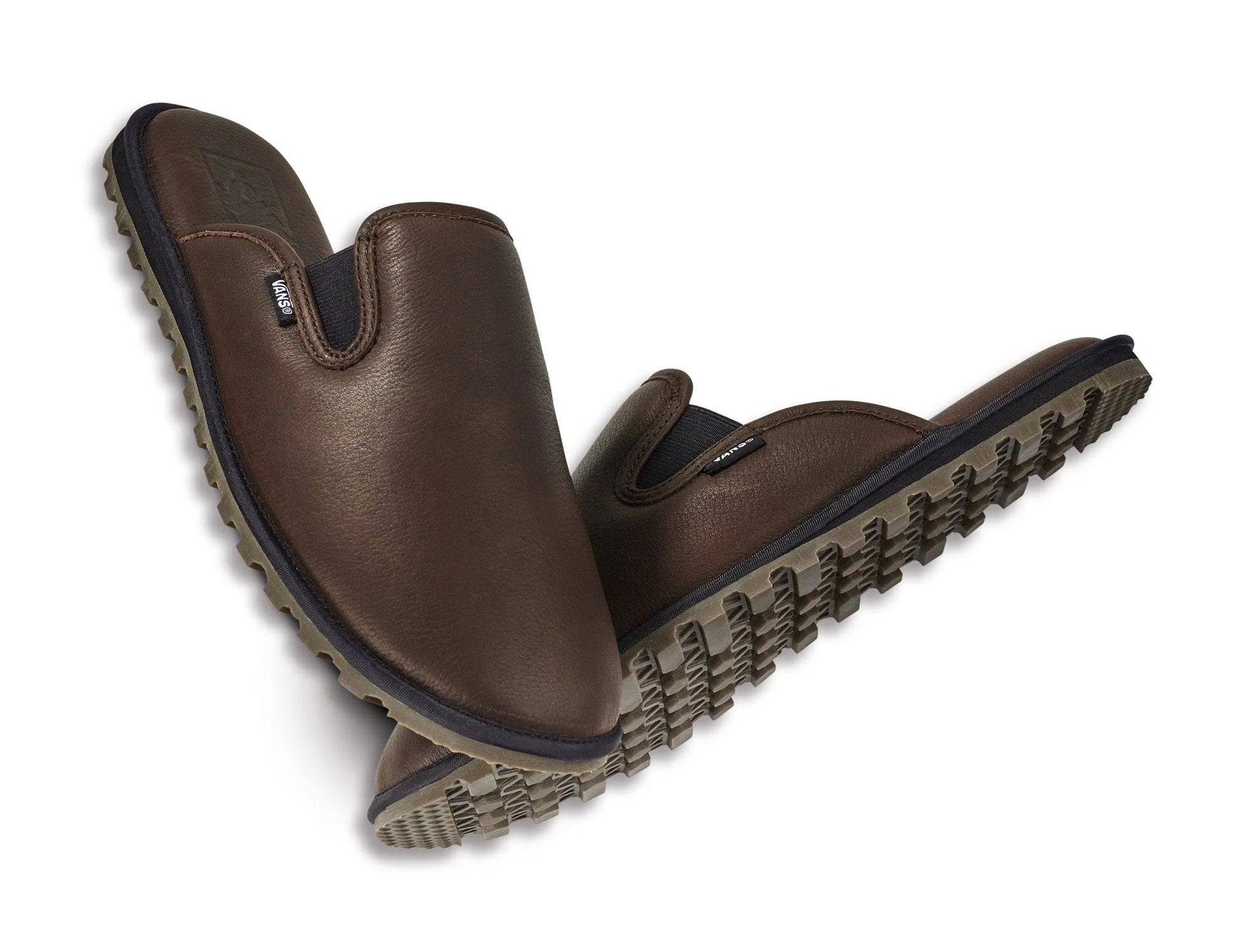2022 Vans Mountain Mule Snow Slipper in Brown Leather Baldface Color