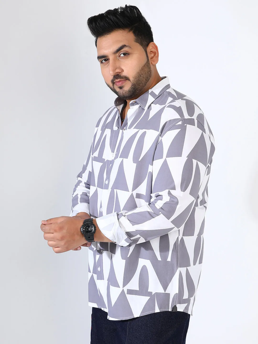 Abstract Block Shirt Instafab Plus