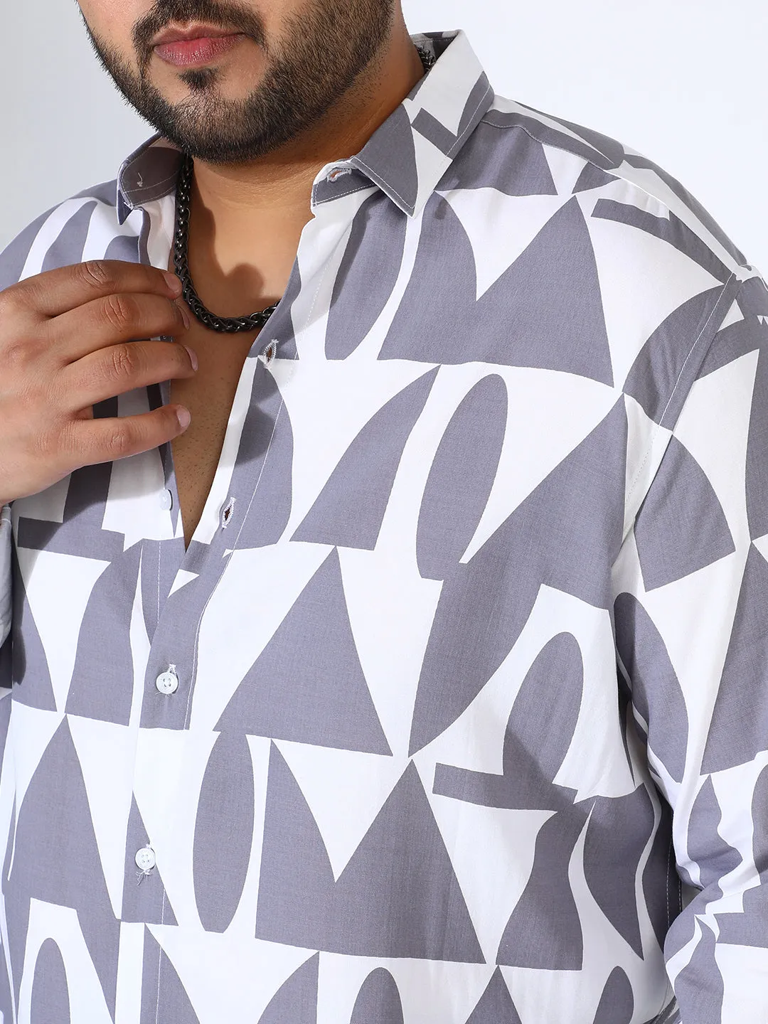 Abstract Block Shirt Instafab Plus