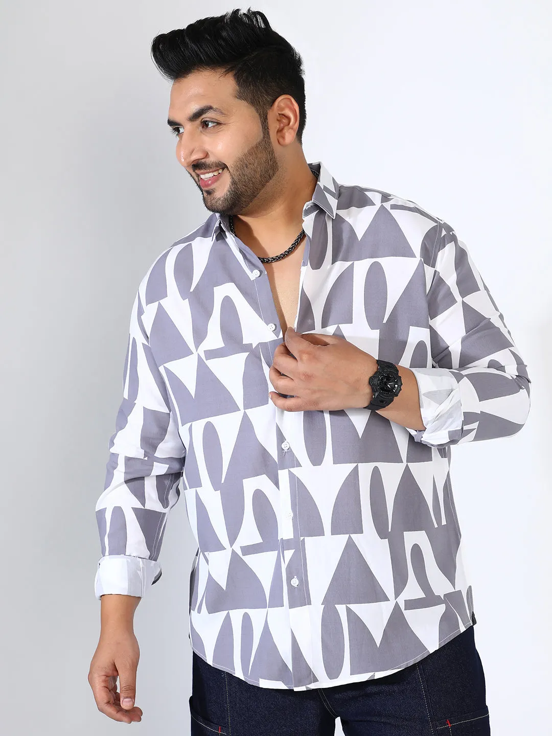 Abstract Block Shirt Instafab Plus