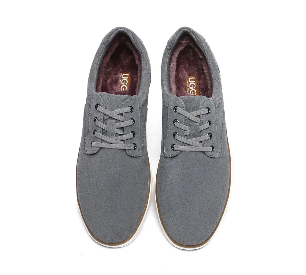 Australian Shepherd® Lace Up Sheepskin Wool Casual Men William