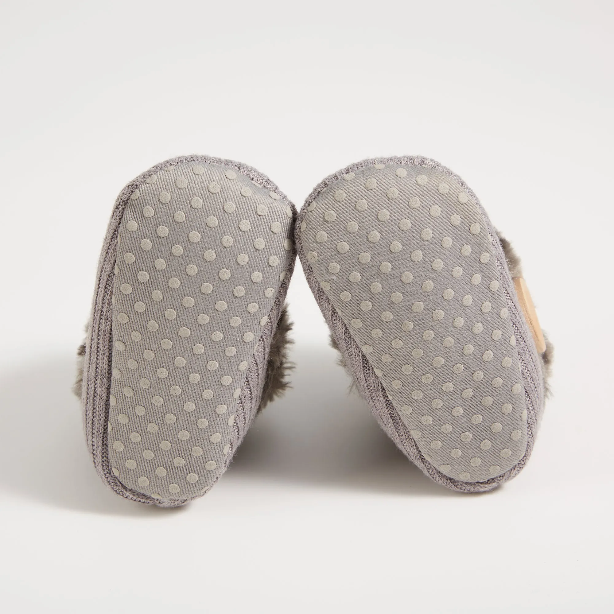 Baby / Toddler Girl Solid Button Fluff Knitted Casual Fleece-lining Prewalker Shoes
