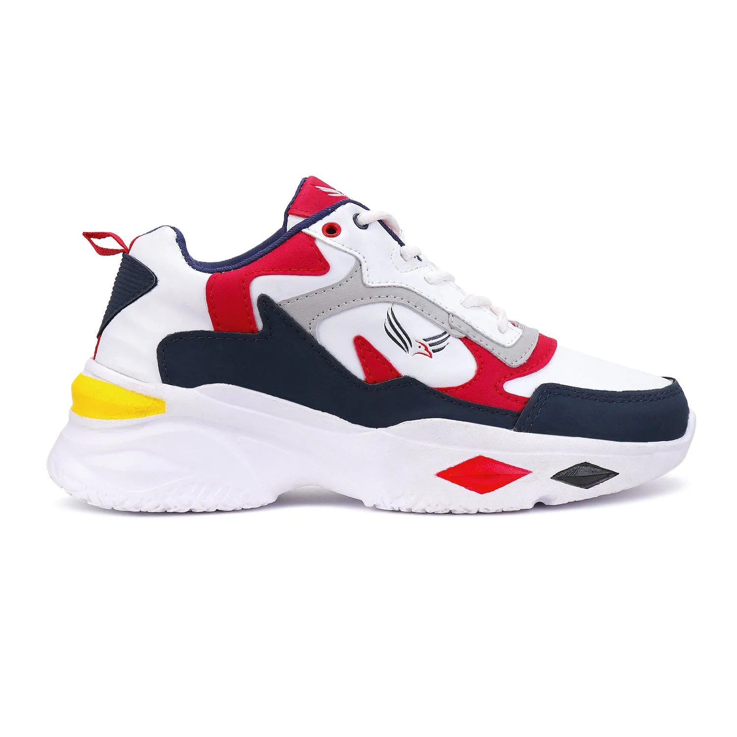 Bersache Lightweight Casual Sneaker Shoes For Men Red-9010