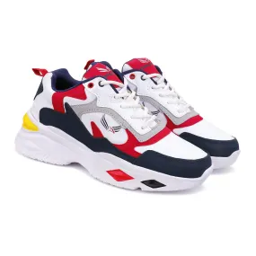 Bersache Lightweight Casual Sneaker Shoes For Men Red-9010