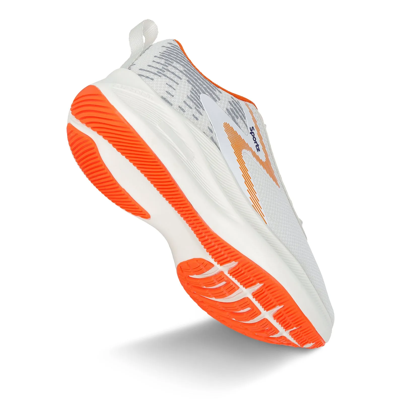 Boy's Lace-up Sports Shoe - WS9611 White Orange