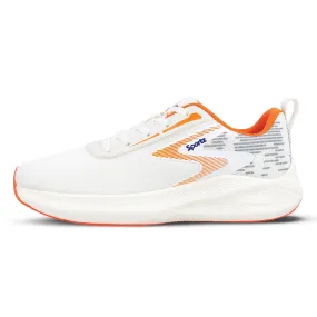 Boy's Lace-up Sports Shoe - WS9611 White Orange