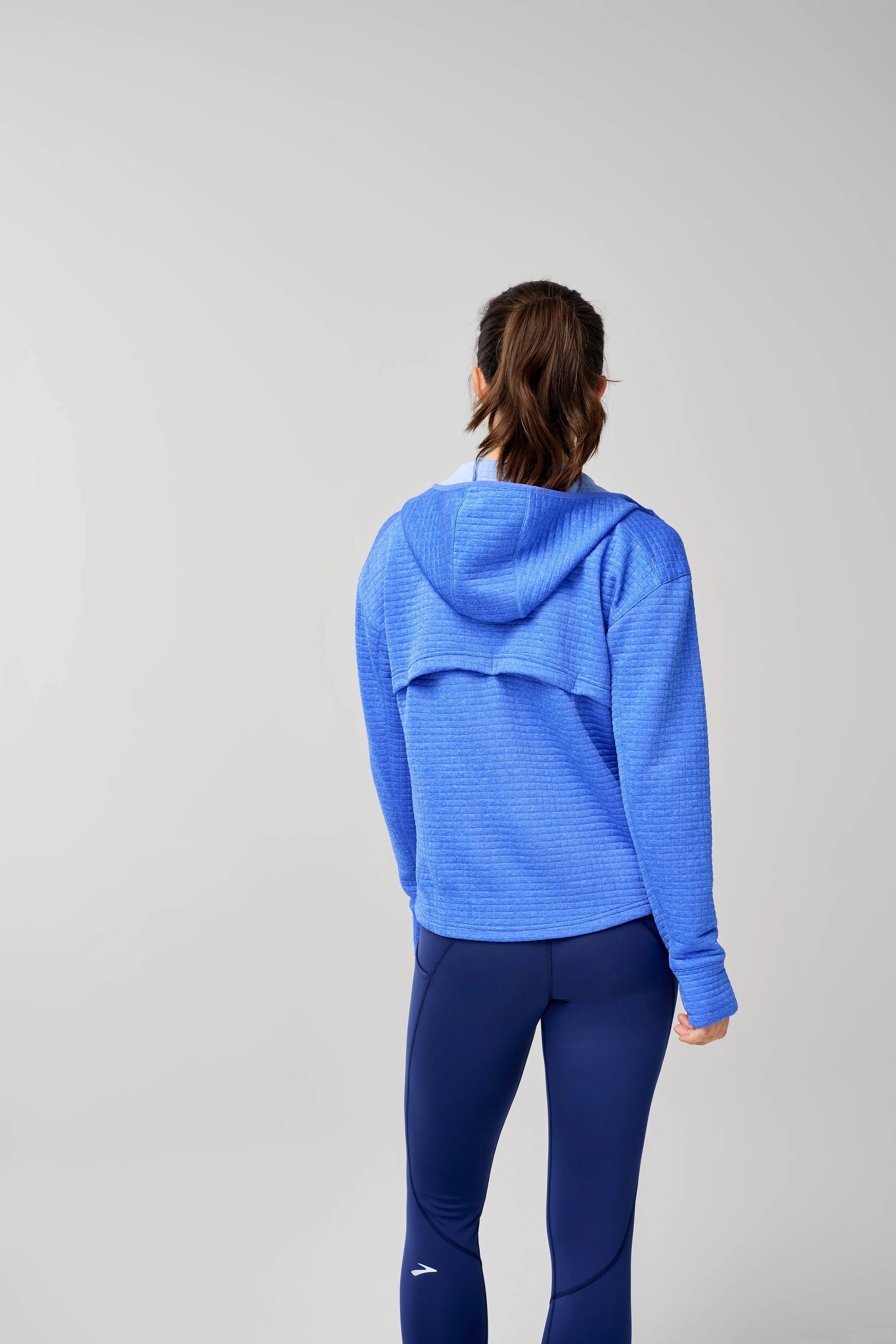 Brooks | Active Midweight Hoodie | Women's | Heather Bluebell