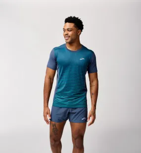 Brooks | Atmosphere Short Sleeve 3.0 | Men's | Setting Stripe