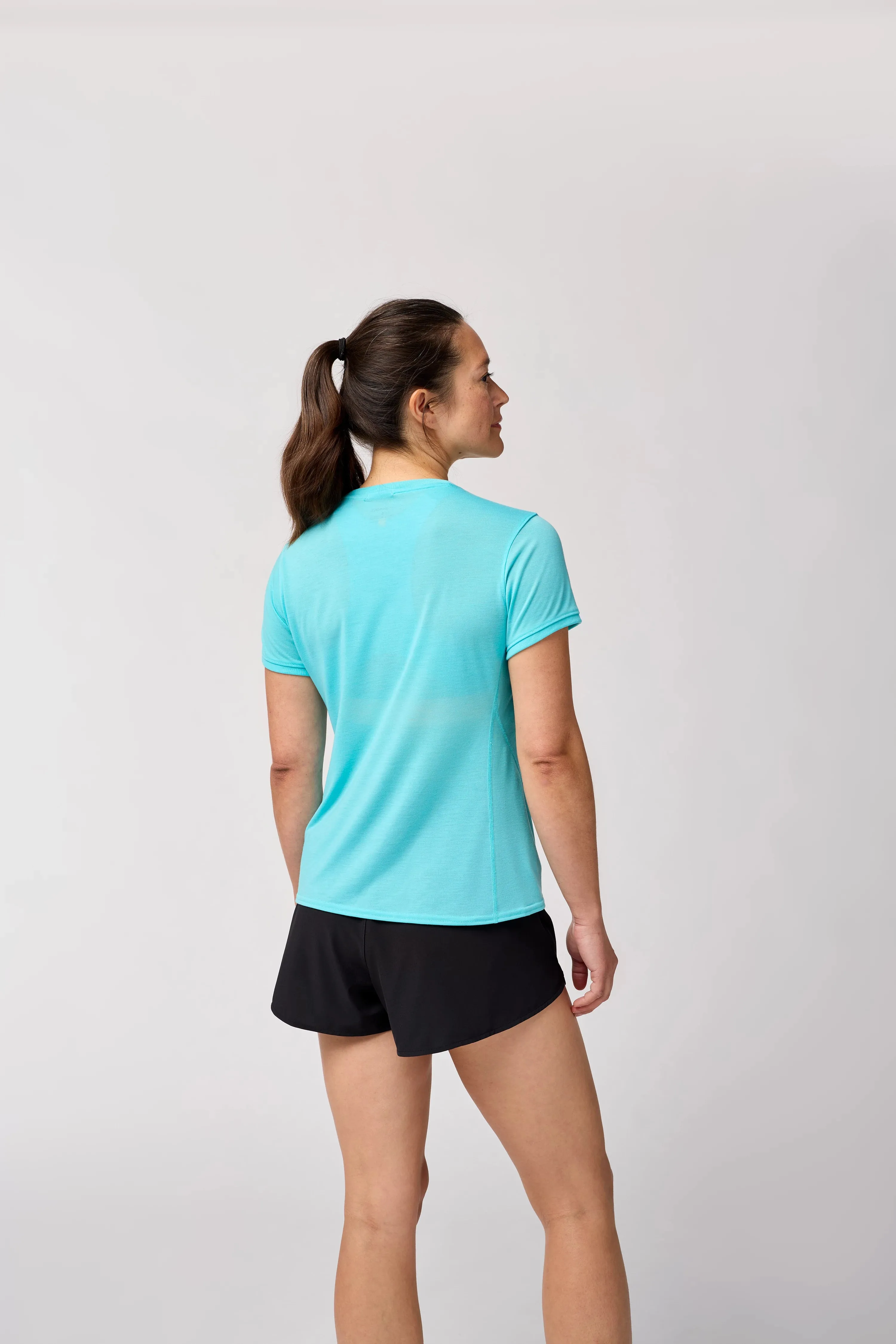Brooks | Distance Short Sleeve 3.0 | Women's | Strobe Blue/Good Run Vibes
