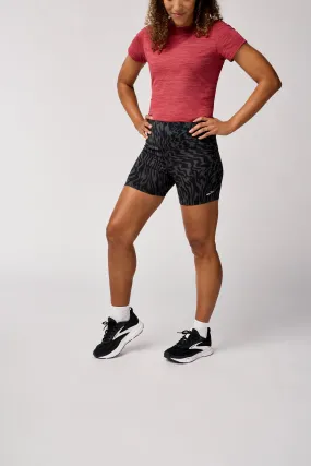 Brooks | Spark 5" Short Tight | Women's | Obsidian Speedscape