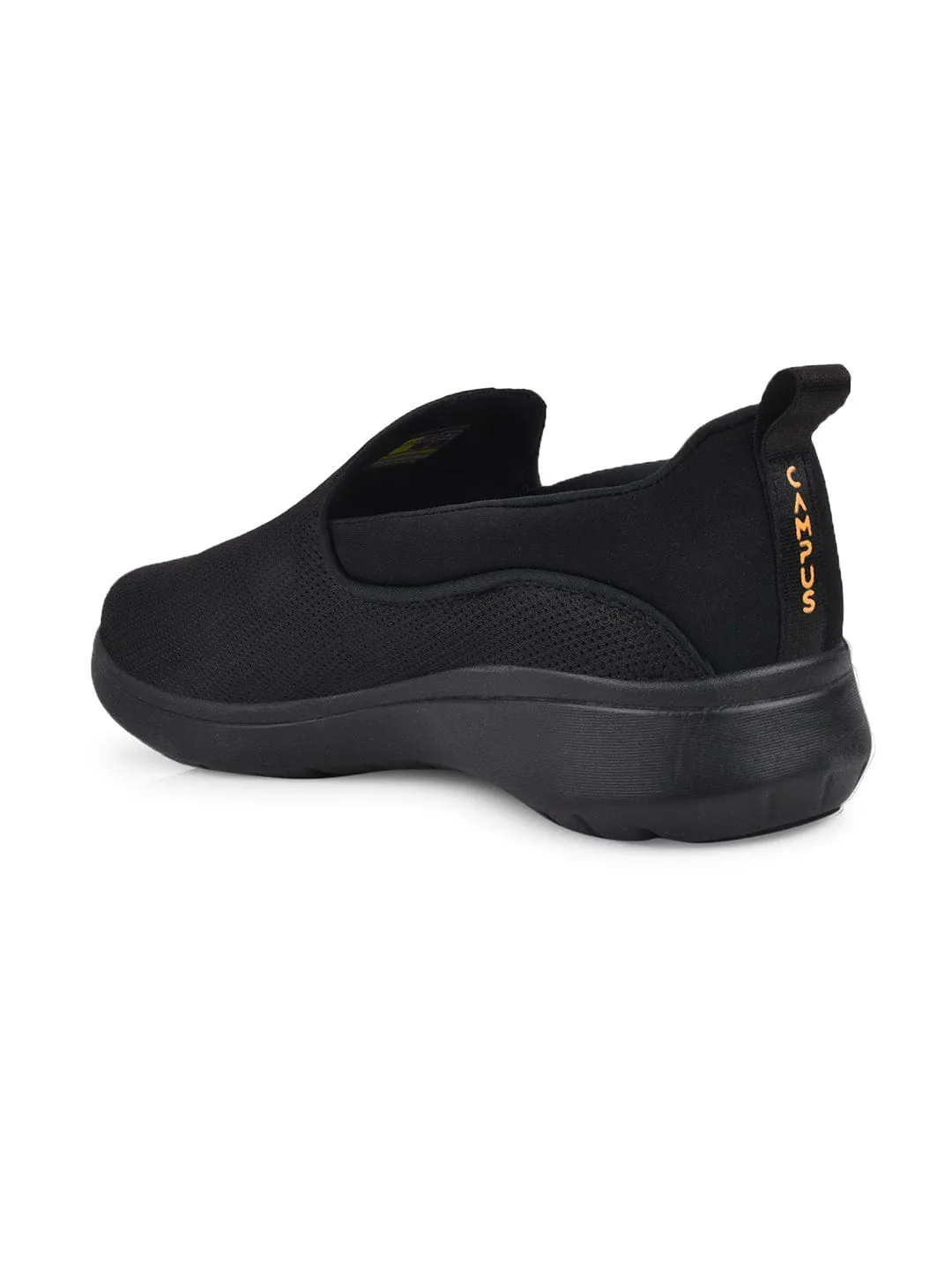 CAMP WALK Black Men's Casual Shoes