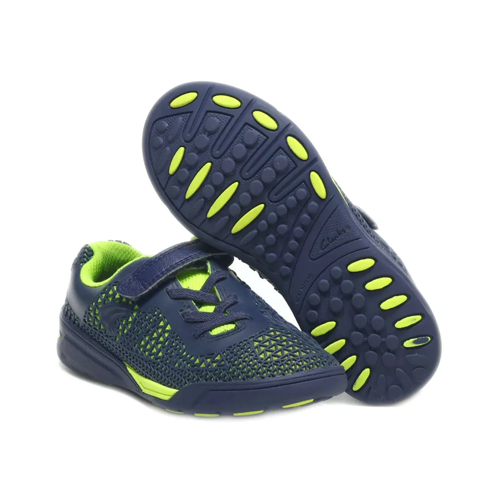 Clarks Sport Shoes Leather Blue Colour For Kids