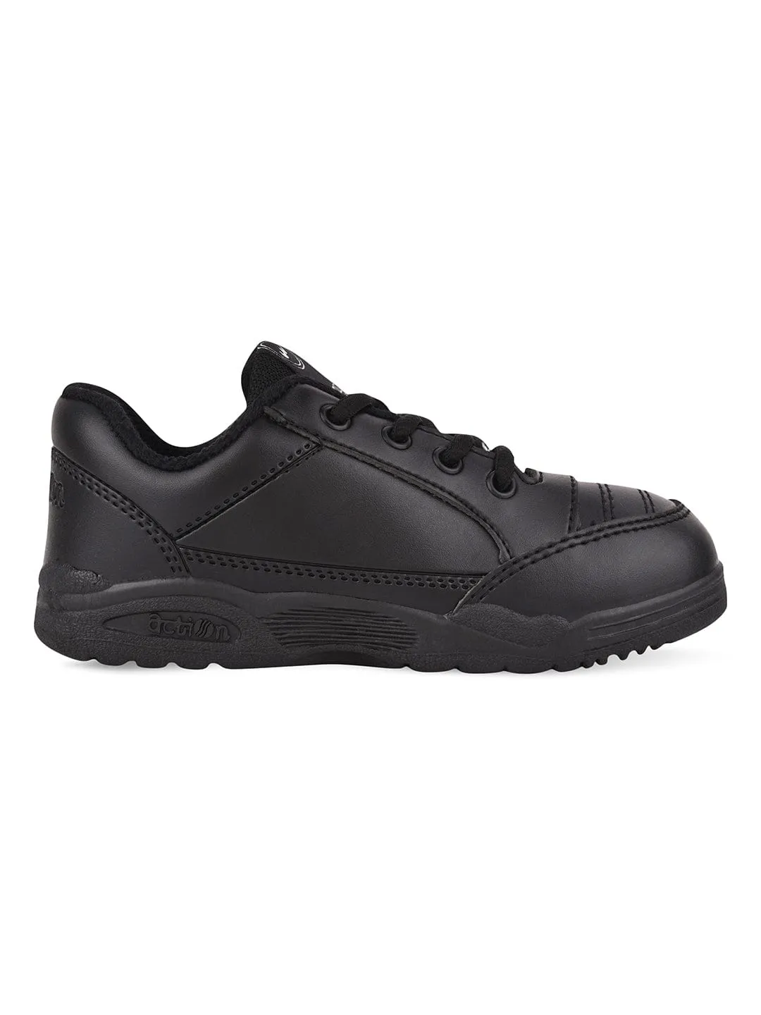 CS-1258S Black Child School Shoes