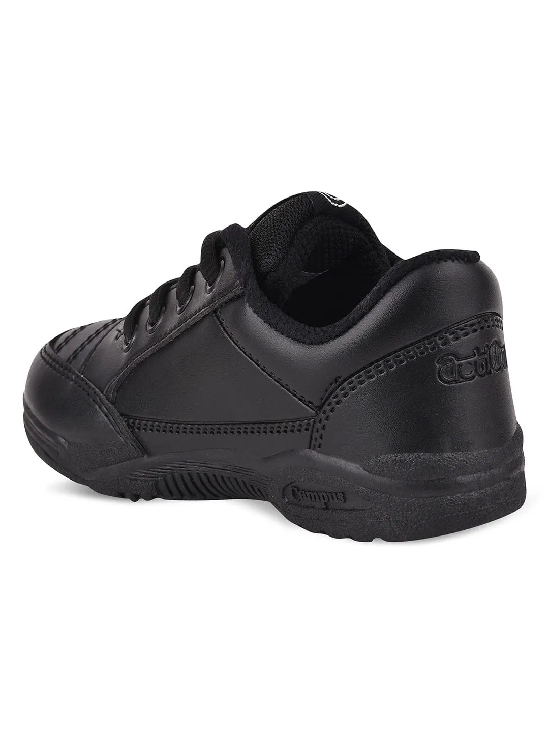 CS-1258S Black Child School Shoes