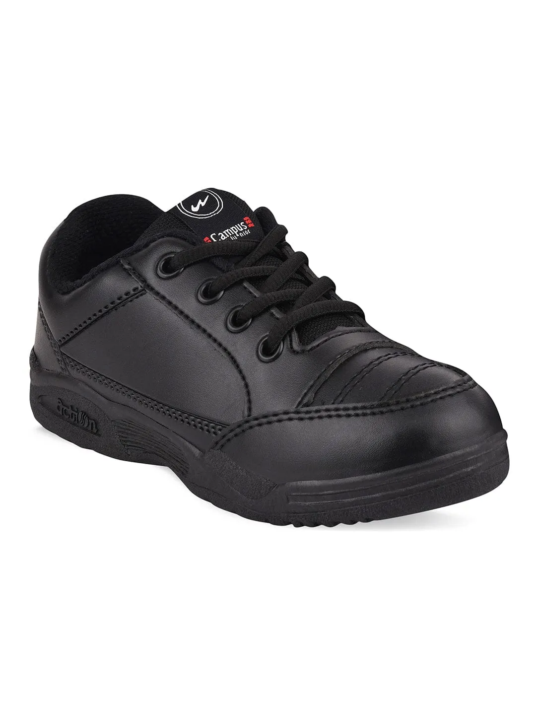 CS-1258S Black Child School Shoes
