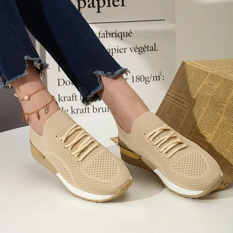 Cuzcare Women Orthopedic Sneakers Knitted Leisure Shoes