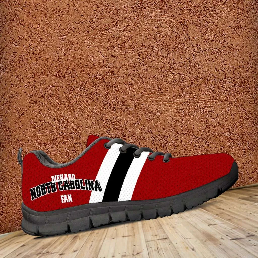 Diehard North Carolina Fan Running Shoes Red