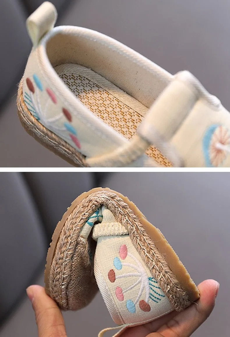 Embroidered Girls Shoes