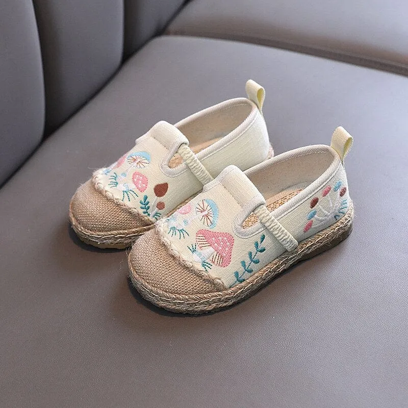 Embroidered Girls Shoes