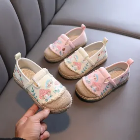 Embroidered Girls Shoes