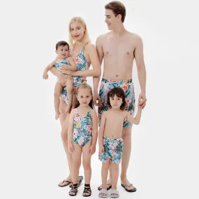 Family Matching bikini swimsuit swimwear parent-child outfit