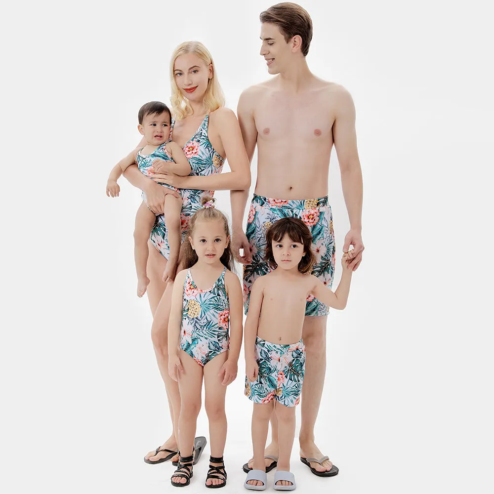 Family Matching bikini swimsuit swimwear parent-child outfit