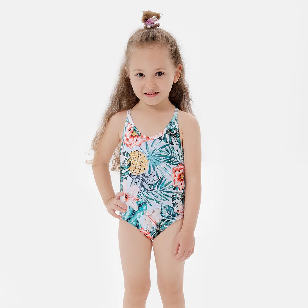 Family Matching bikini swimsuit swimwear parent-child outfit