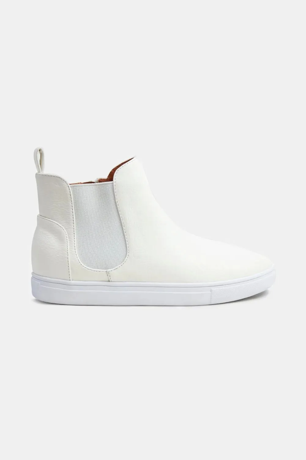 Faux Suede Elastic Side Panel Sneakers