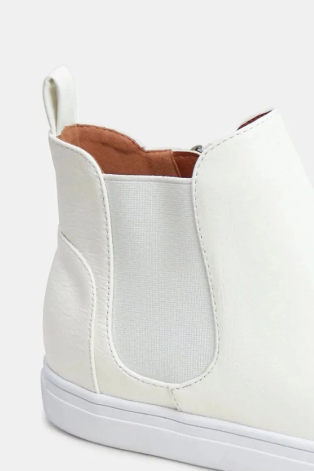 Faux Suede Elastic Side Panel Sneakers
