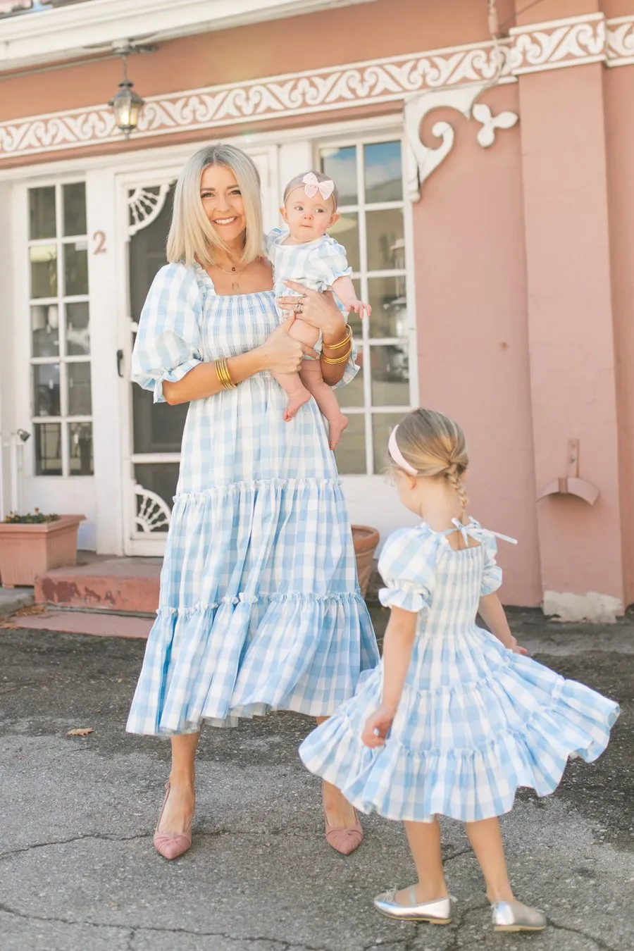Floral fresh parent-child outfit sweet dress digital printing