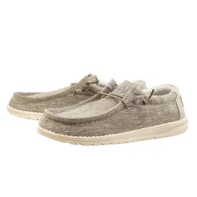 Hey Dude Beige Woven Wally Shoe