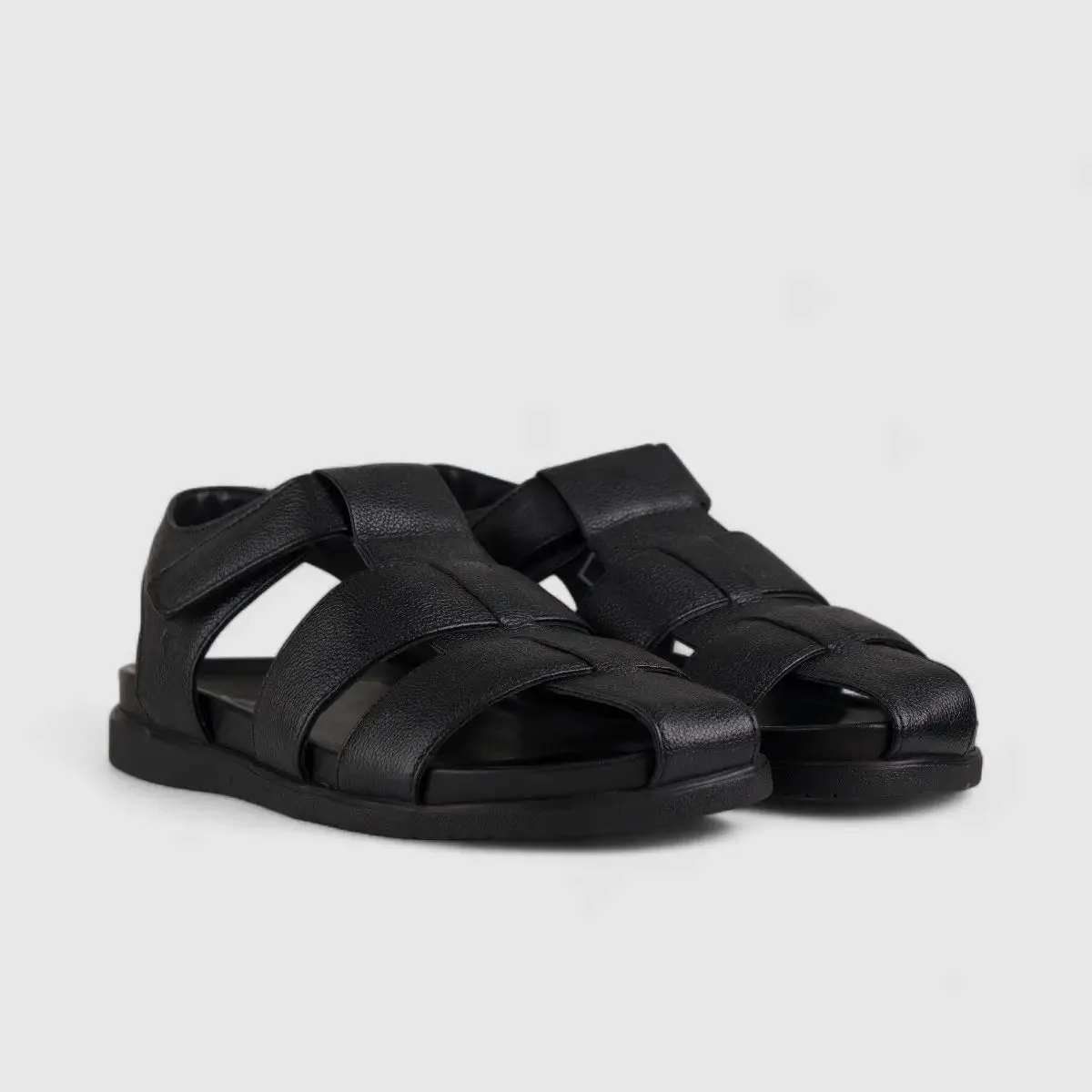 Hp Joe Leather Sandal Black 00866