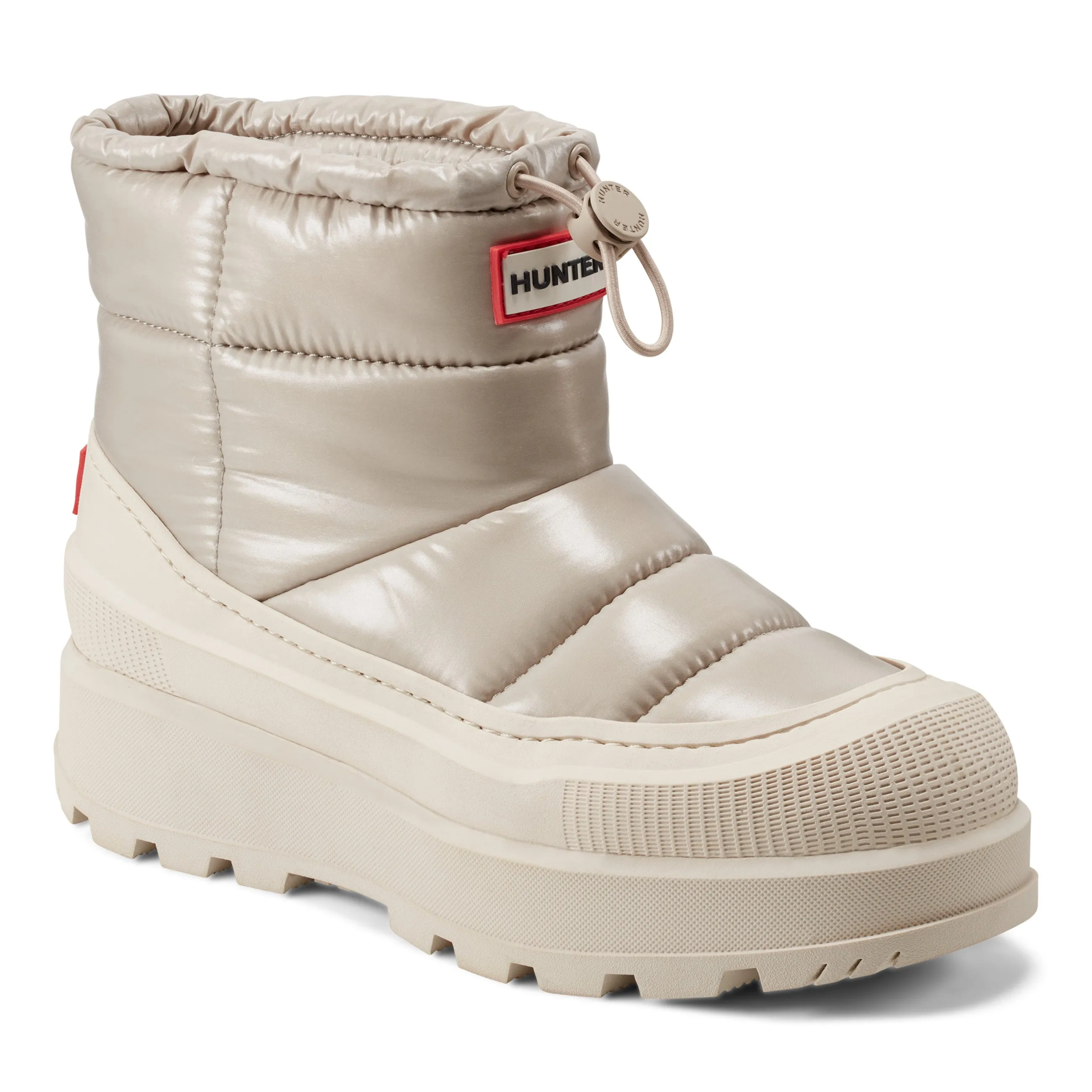 Hunter Women's Amble Waterproof Snow Booties Light Natural HWAMBLE 110