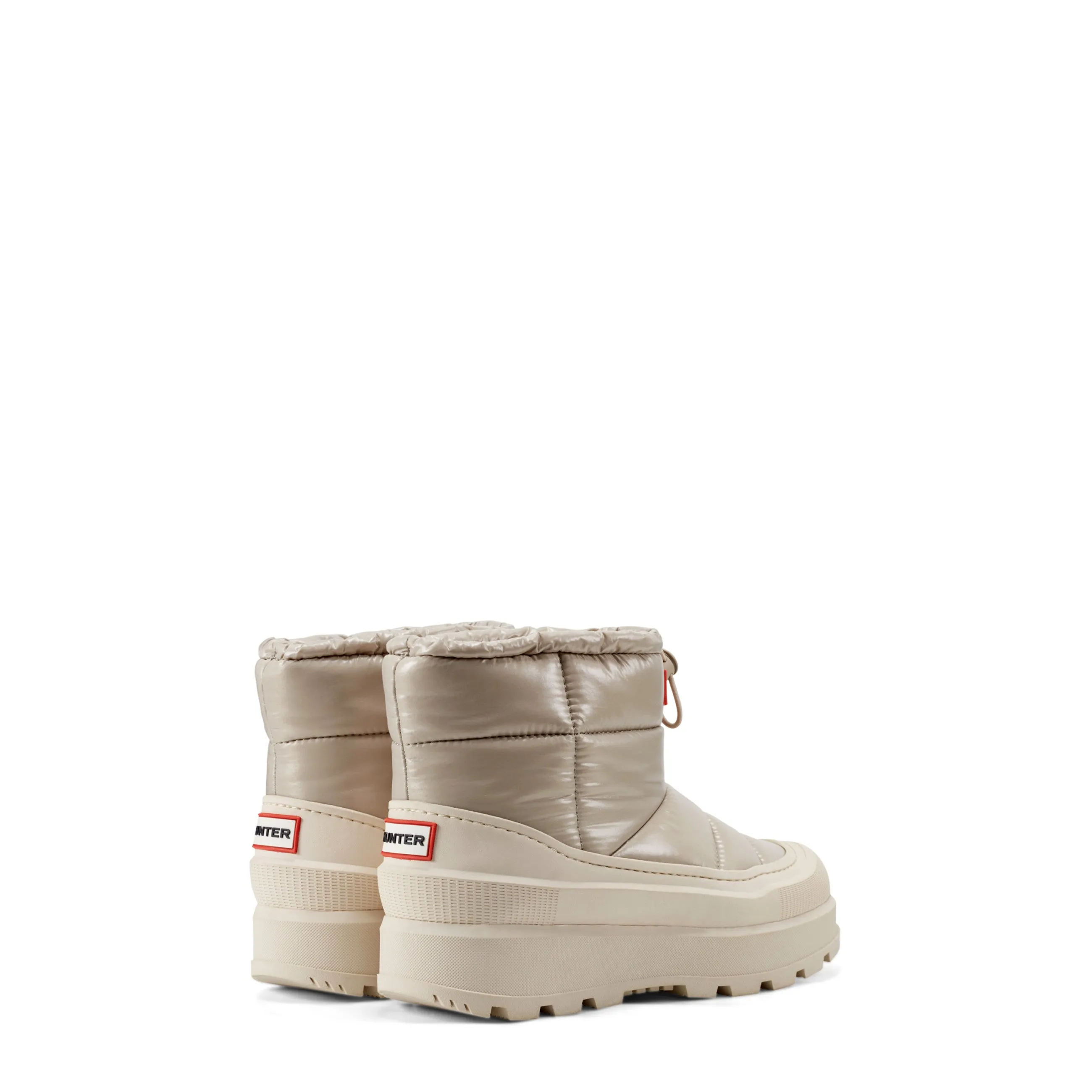 Hunter Women's Amble Waterproof Snow Booties Light Natural HWAMBLE 110