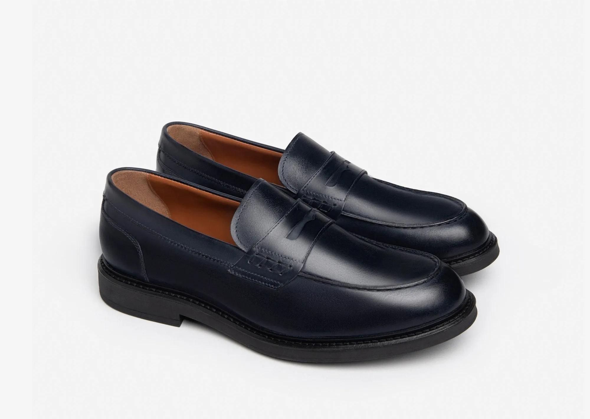 NeroGiardini Navy Loafer|I400330U20