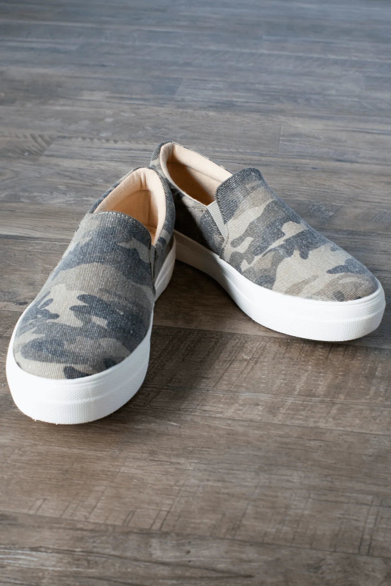 Now You See Me Camo Slip-on Sneakers