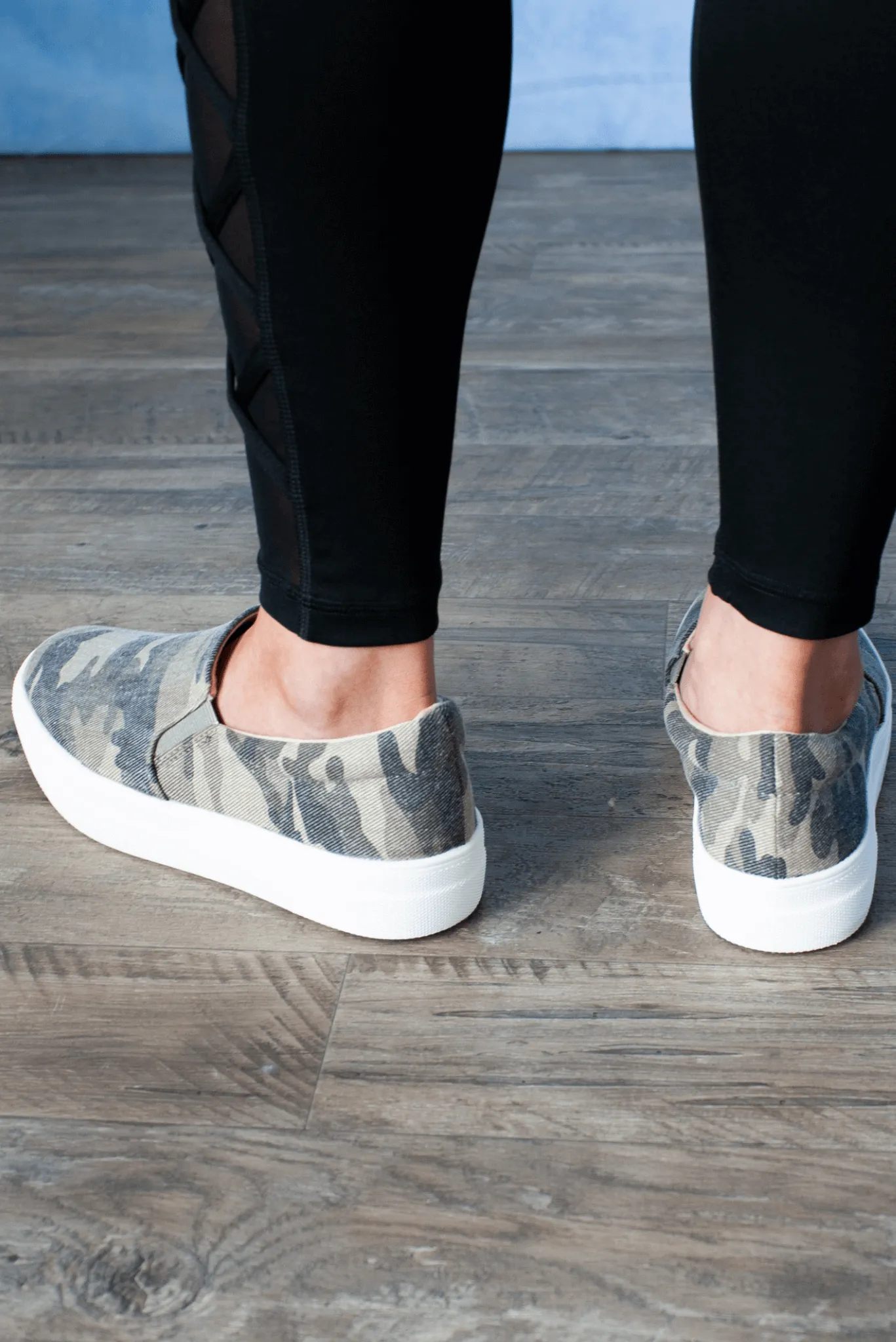 Now You See Me Camo Slip-on Sneakers