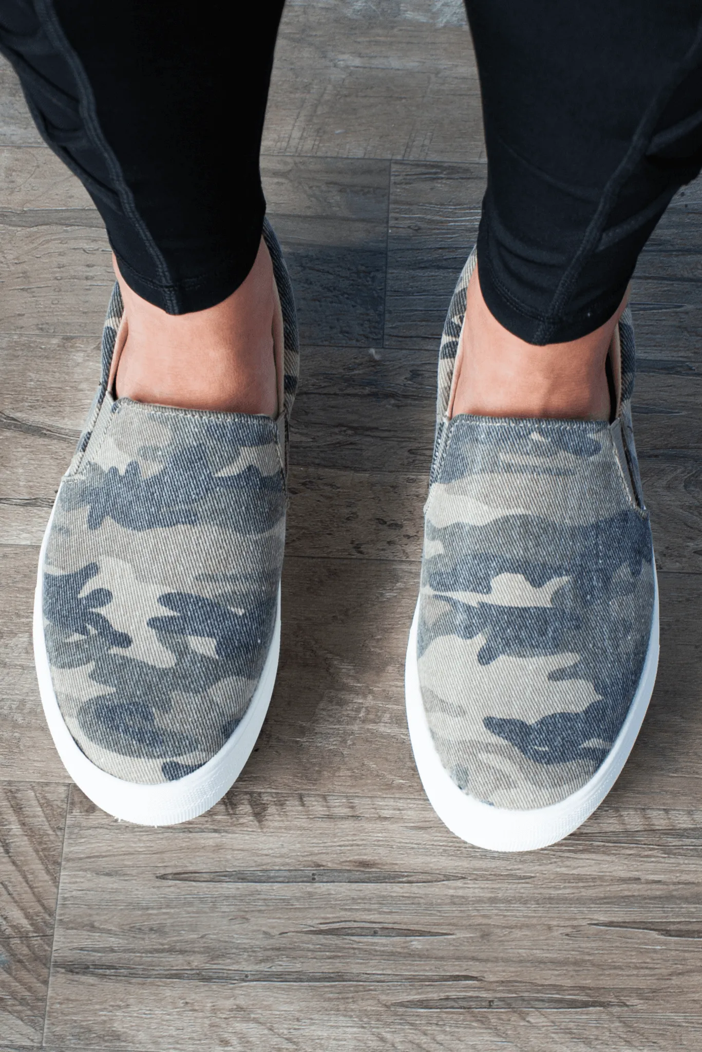 Now You See Me Camo Slip-on Sneakers