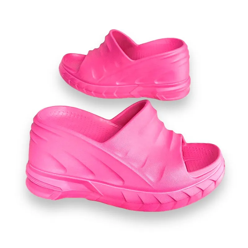 Rubber Wedge Sandal
