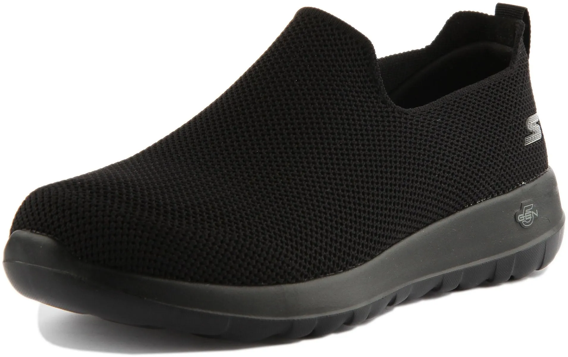 Skechers Men's Go Walk Max-Athletic Air Mesh Slip on Walkking Shoe Sneaker,Black/Black/Black,9.5 M US