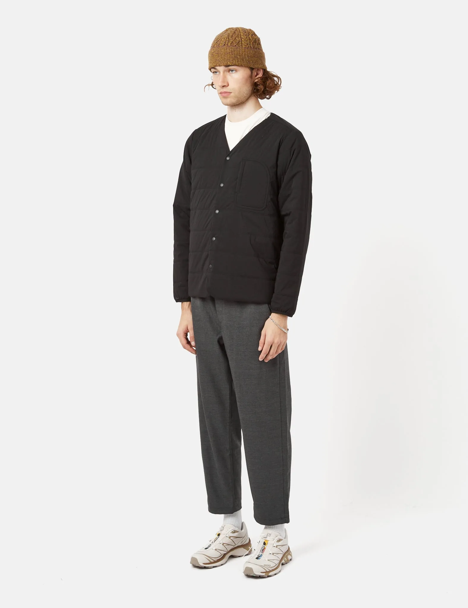 Snow Peak Flexible Insulated Cardigan - Black
