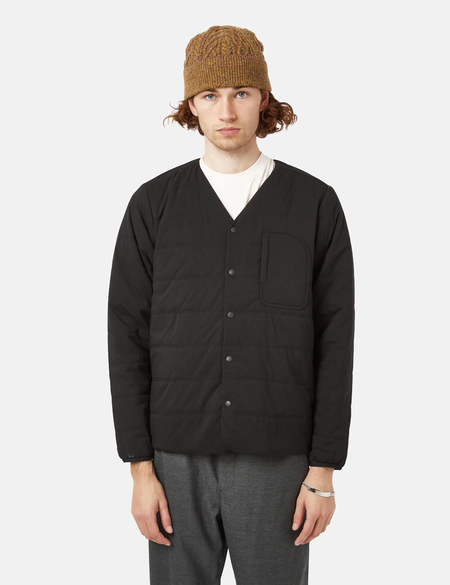 Snow Peak Flexible Insulated Cardigan - Black
