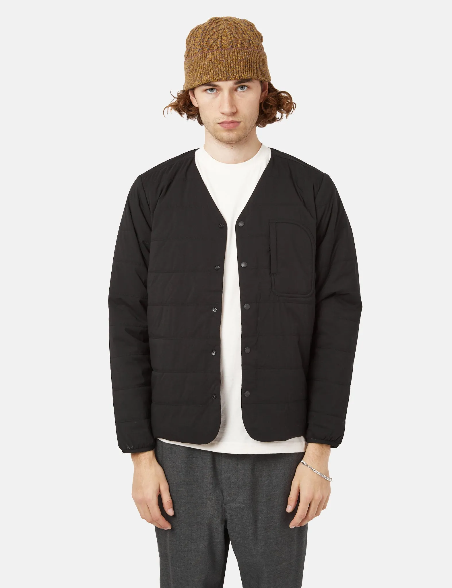 Snow Peak Flexible Insulated Cardigan - Black