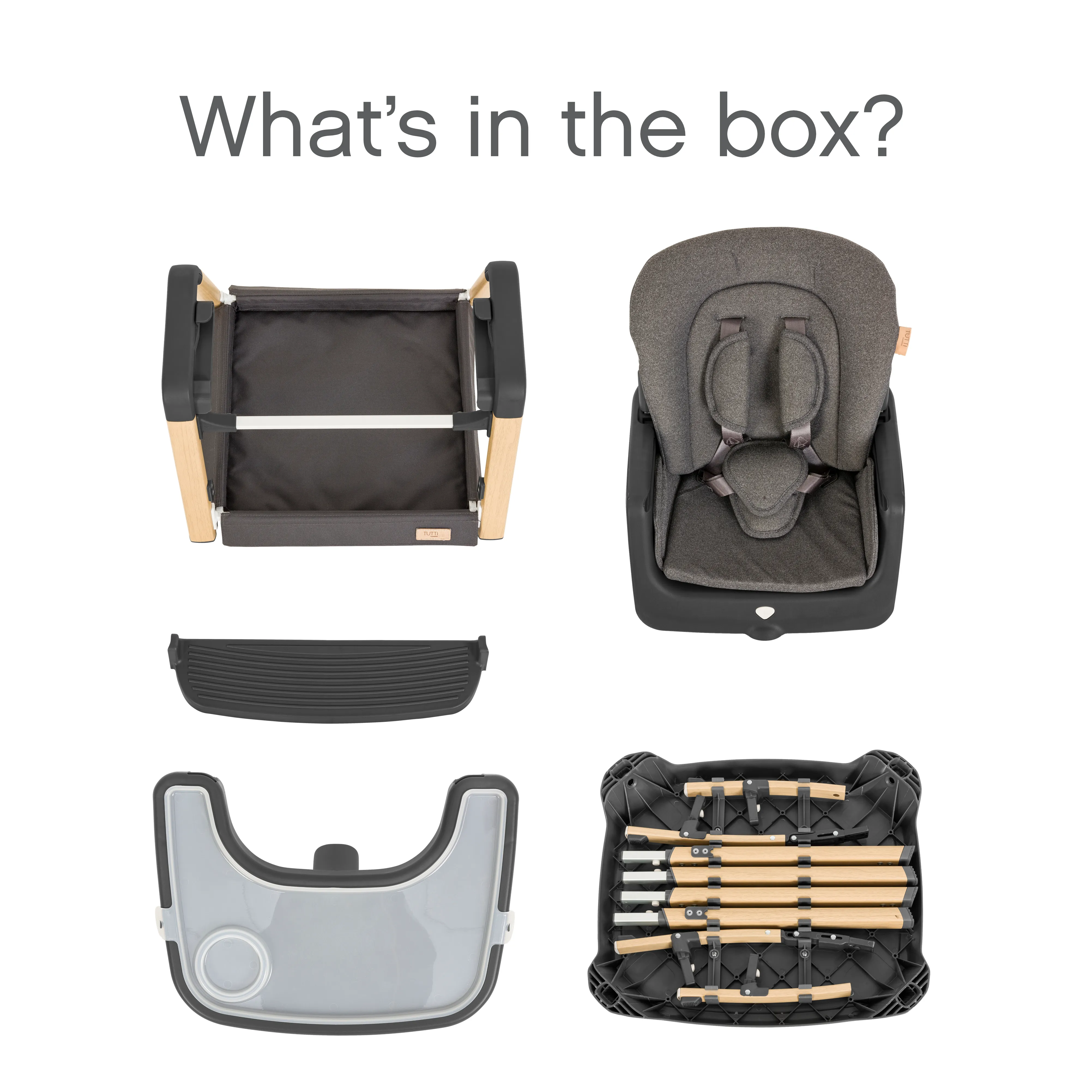 Tutti Bambini Nova Evolutionary Highchair - Grey/Oak