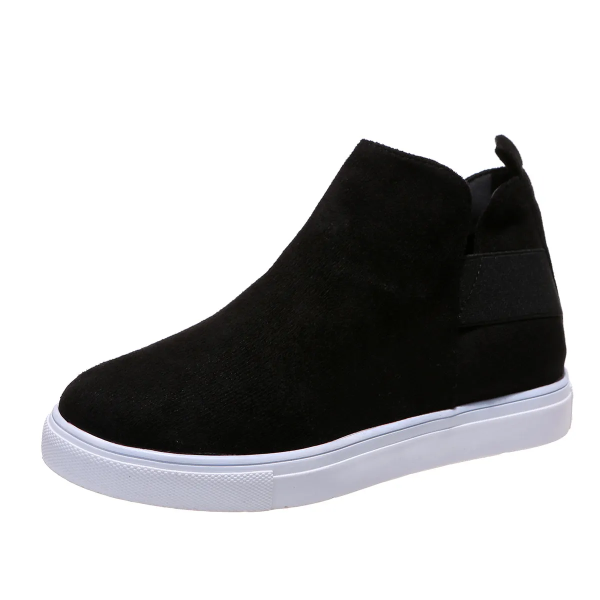 Women Wedge Flat Slip On Casual Walking Stealth Height Increase Shoes