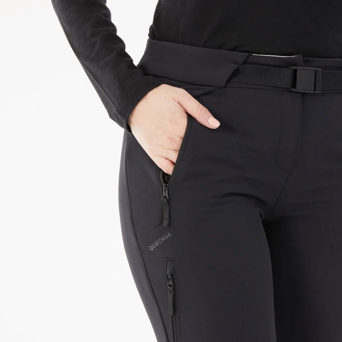 Women's Snow Hiking Stretch Trousers Water-repellent - SH500 X-Warm